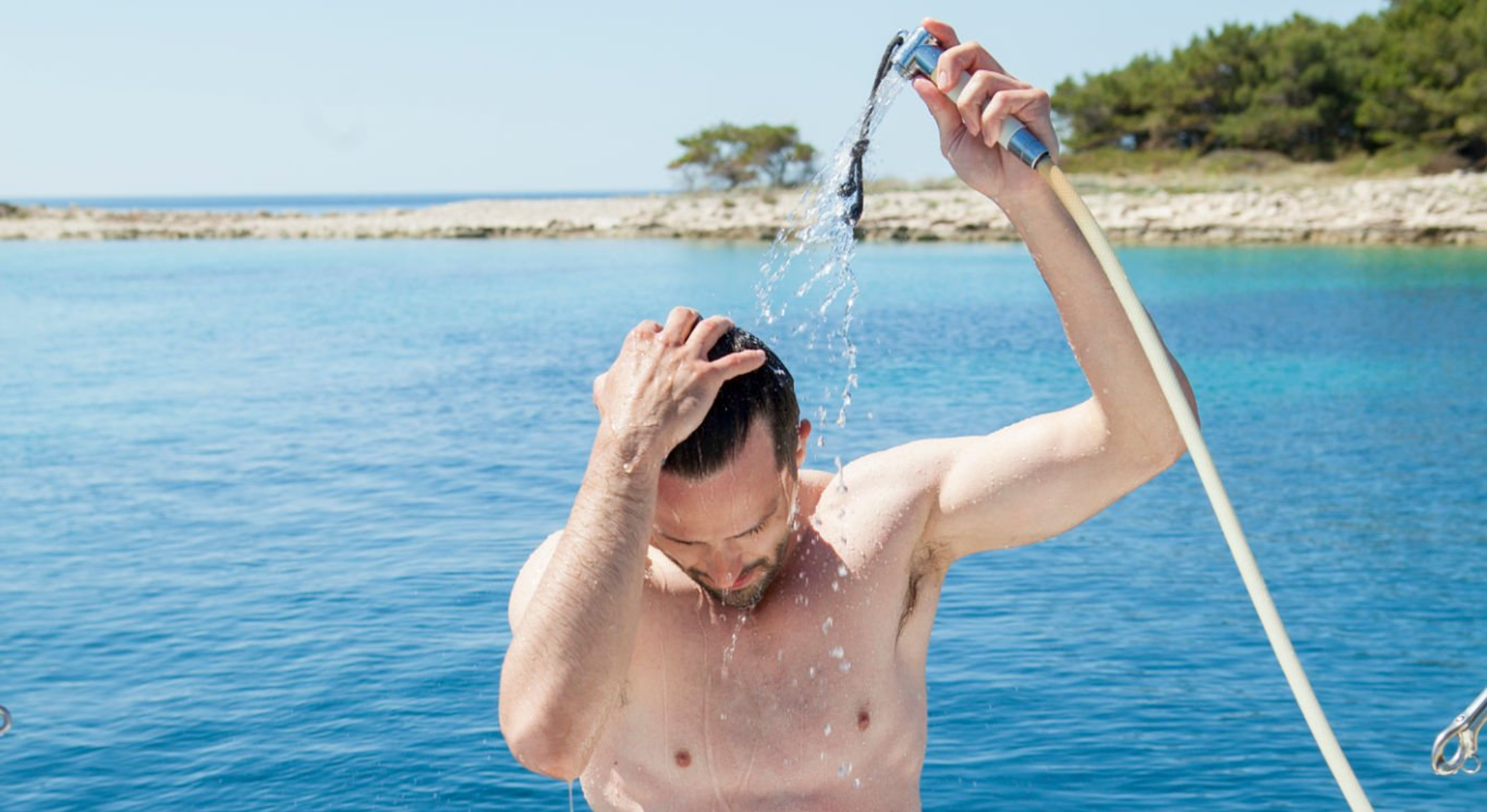 Shower and use of water on board